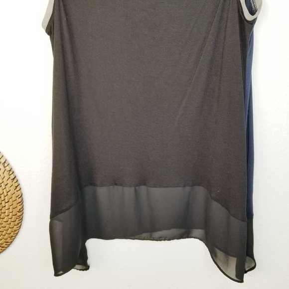 Lane Bryant PLUS Color Block Sleeveless Blouse - Picture 6 of 11